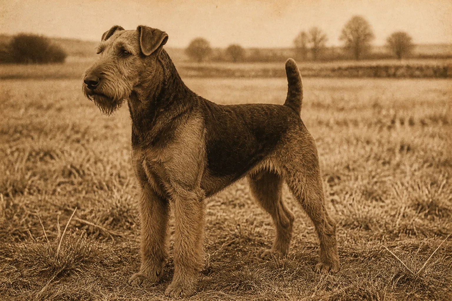 Photographie d'archive d'un Airedale Terrier