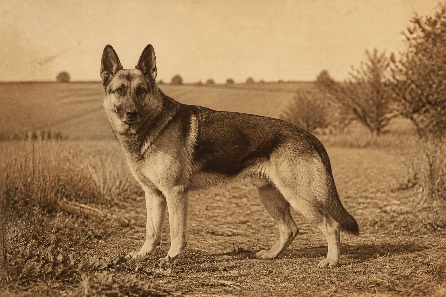 Photographie d'archive d'un Berger Allemand