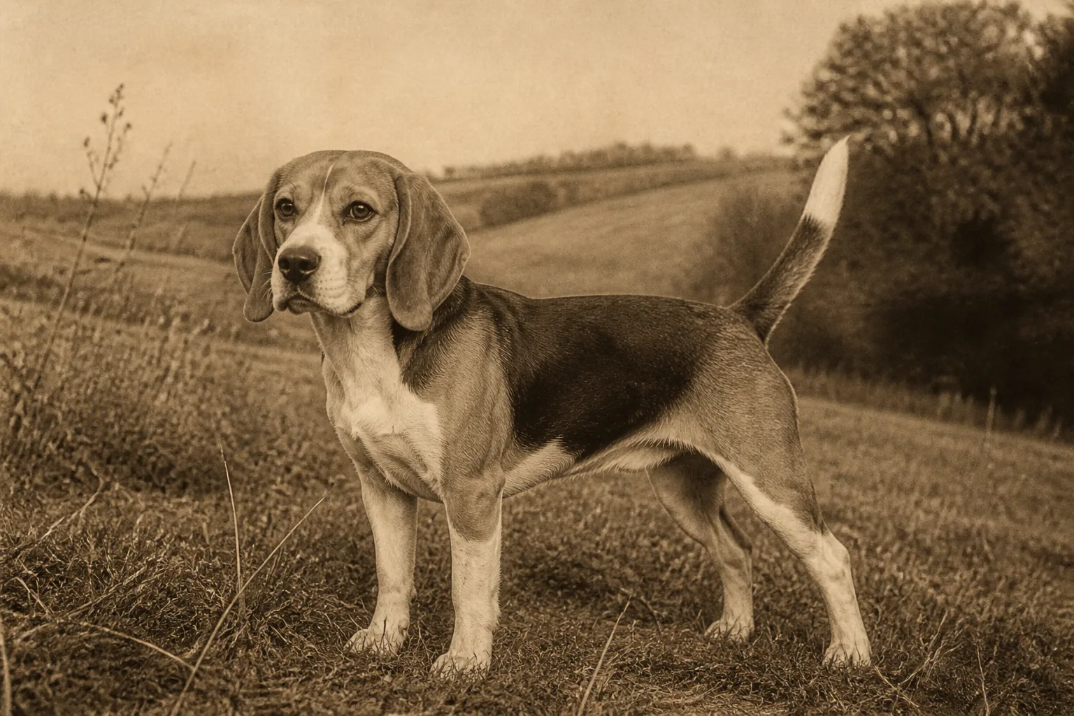 Photographie d'archive d'un Beagle