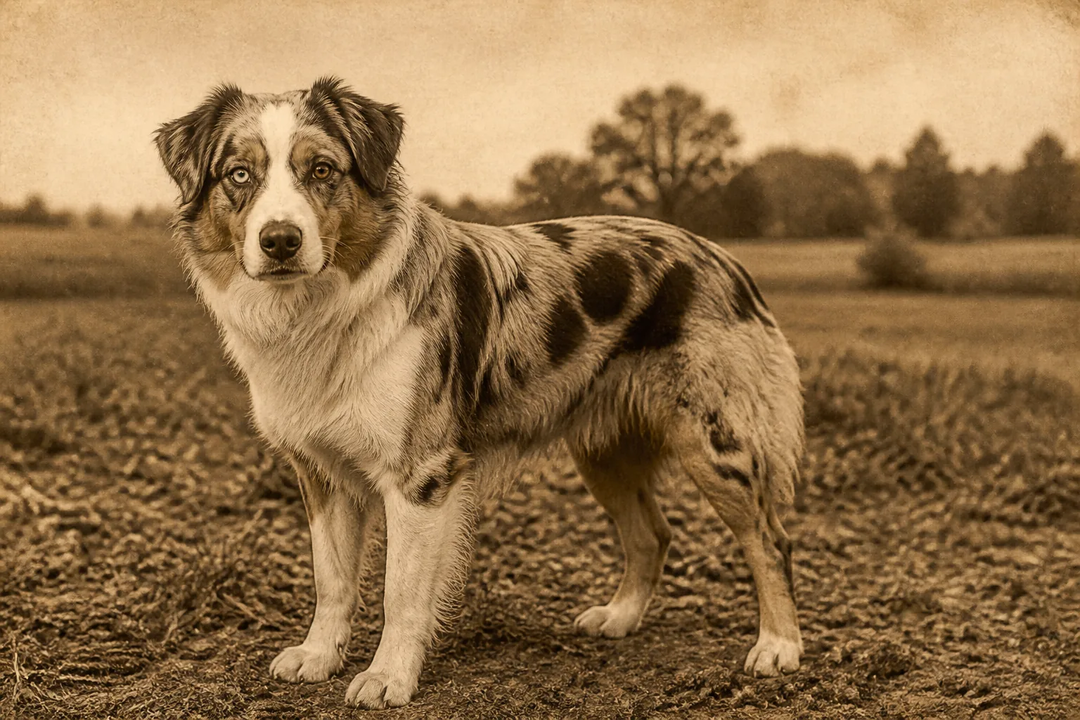 Photographie d'archive d'un Berger Australien
