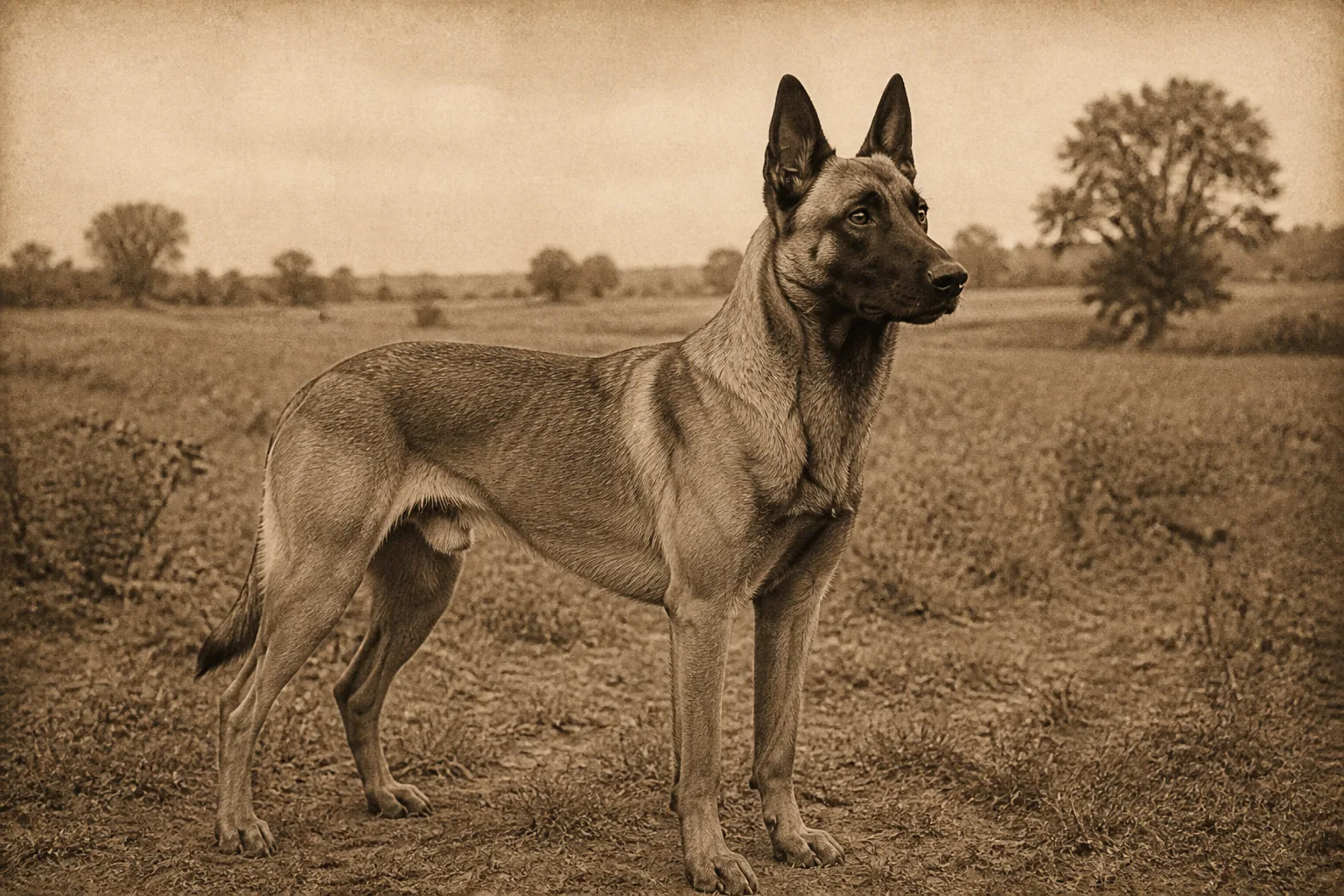 Photographie d'archive d'un Berger Malinois