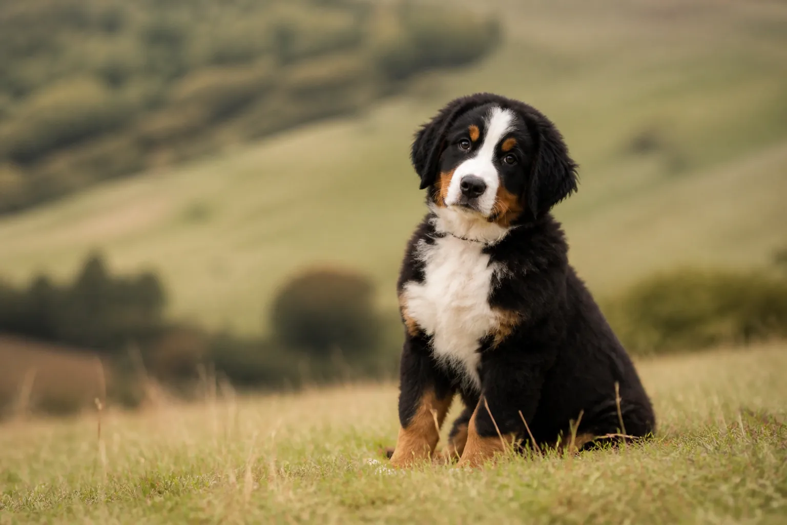 Chiot Bouvier Bernois, illustrant le choix entre adopter un chiot et adopter un chien adulte