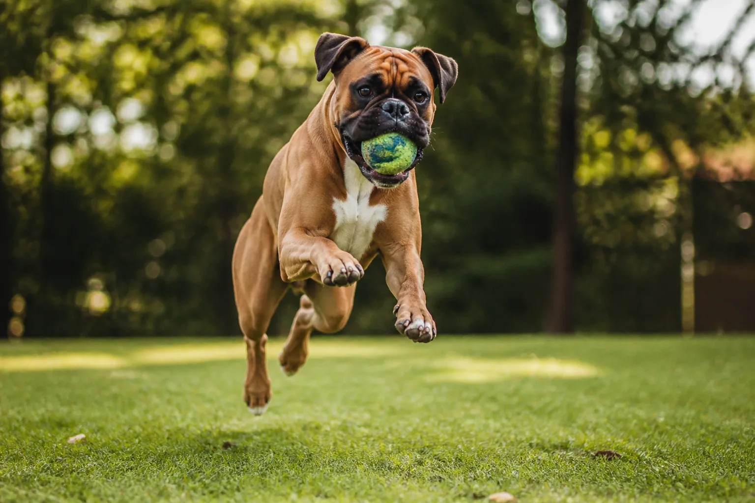 Boxer au regard attentif, illustrant l'accompagnement d'un chien dont l'adaptation après l'adoption est difficile