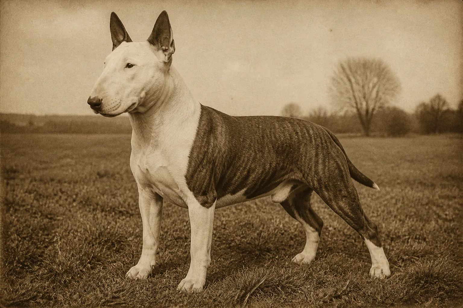 Photographie d'archive d'un Bull Terrier