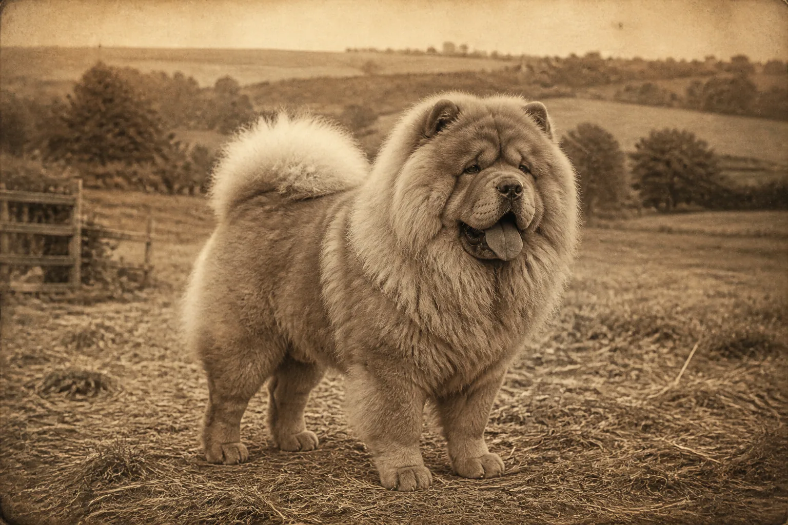 Photographie d'archive d'un Chow Chow