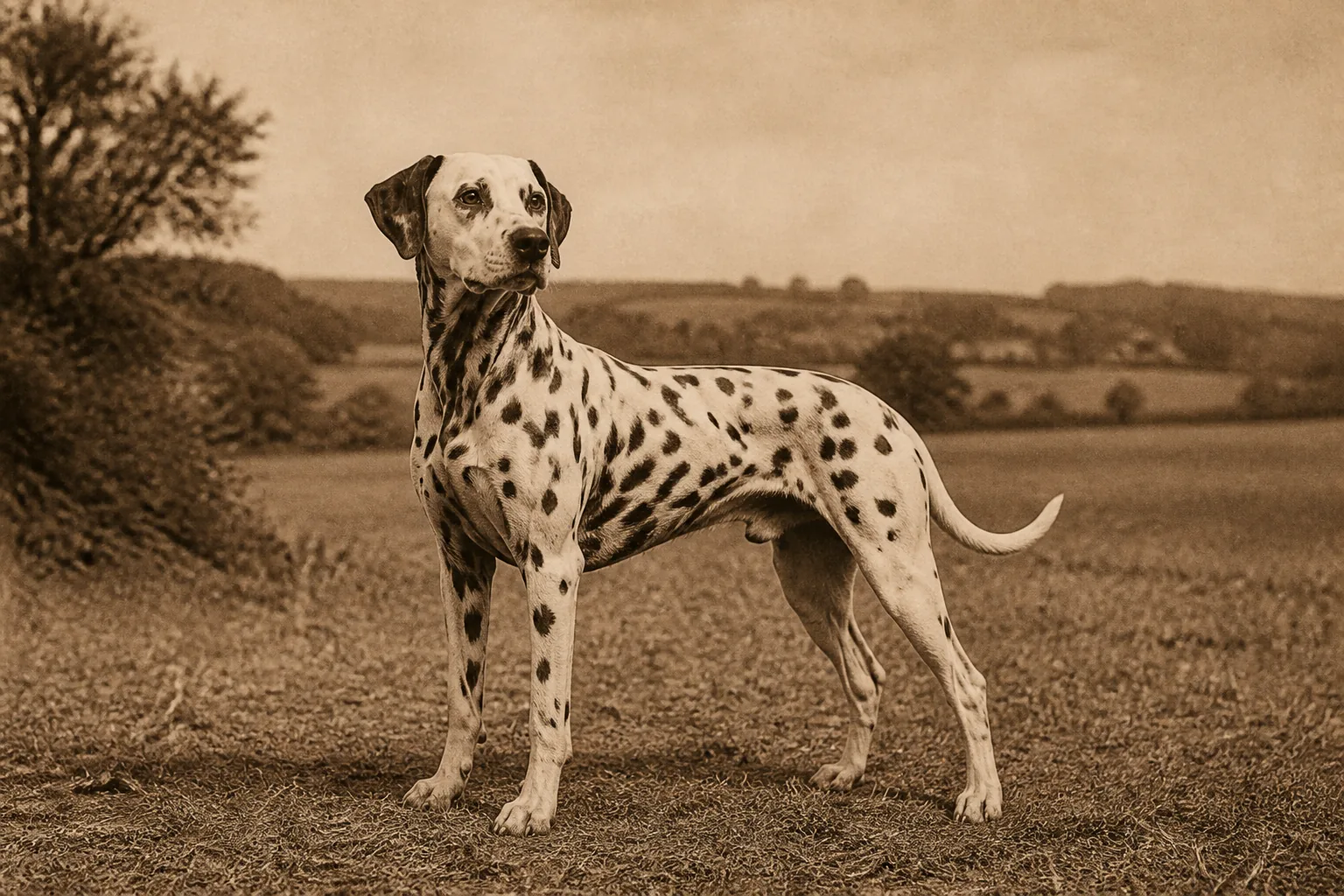 Photographie d'archive d'un Dalmatien