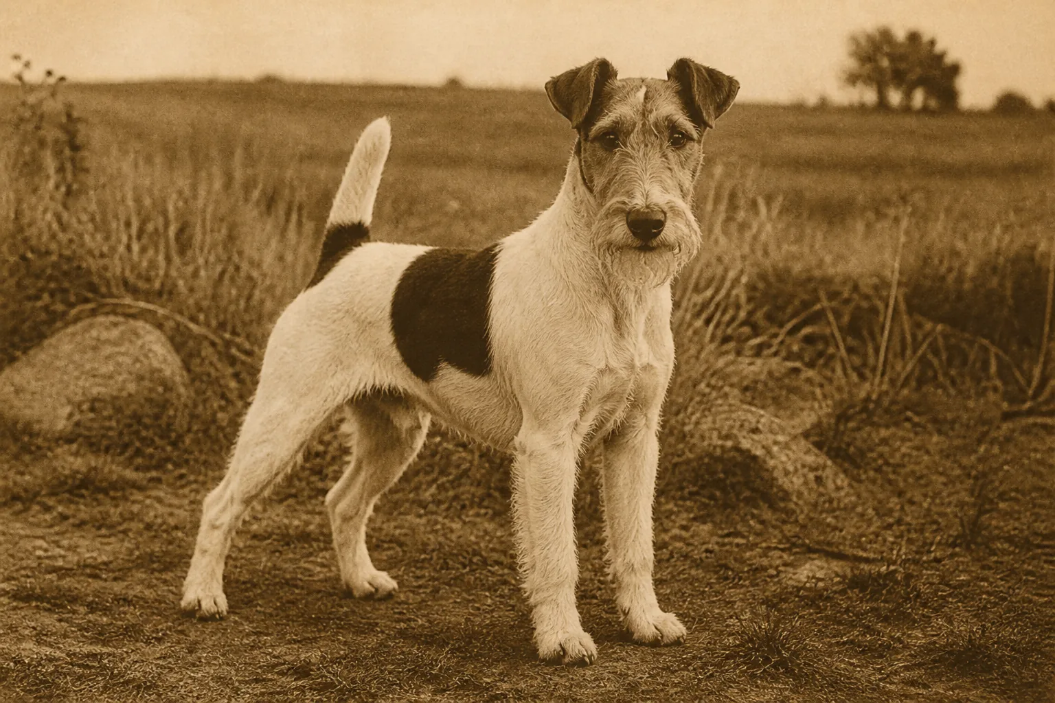 Photographie d'archive d'un Fox Terrier