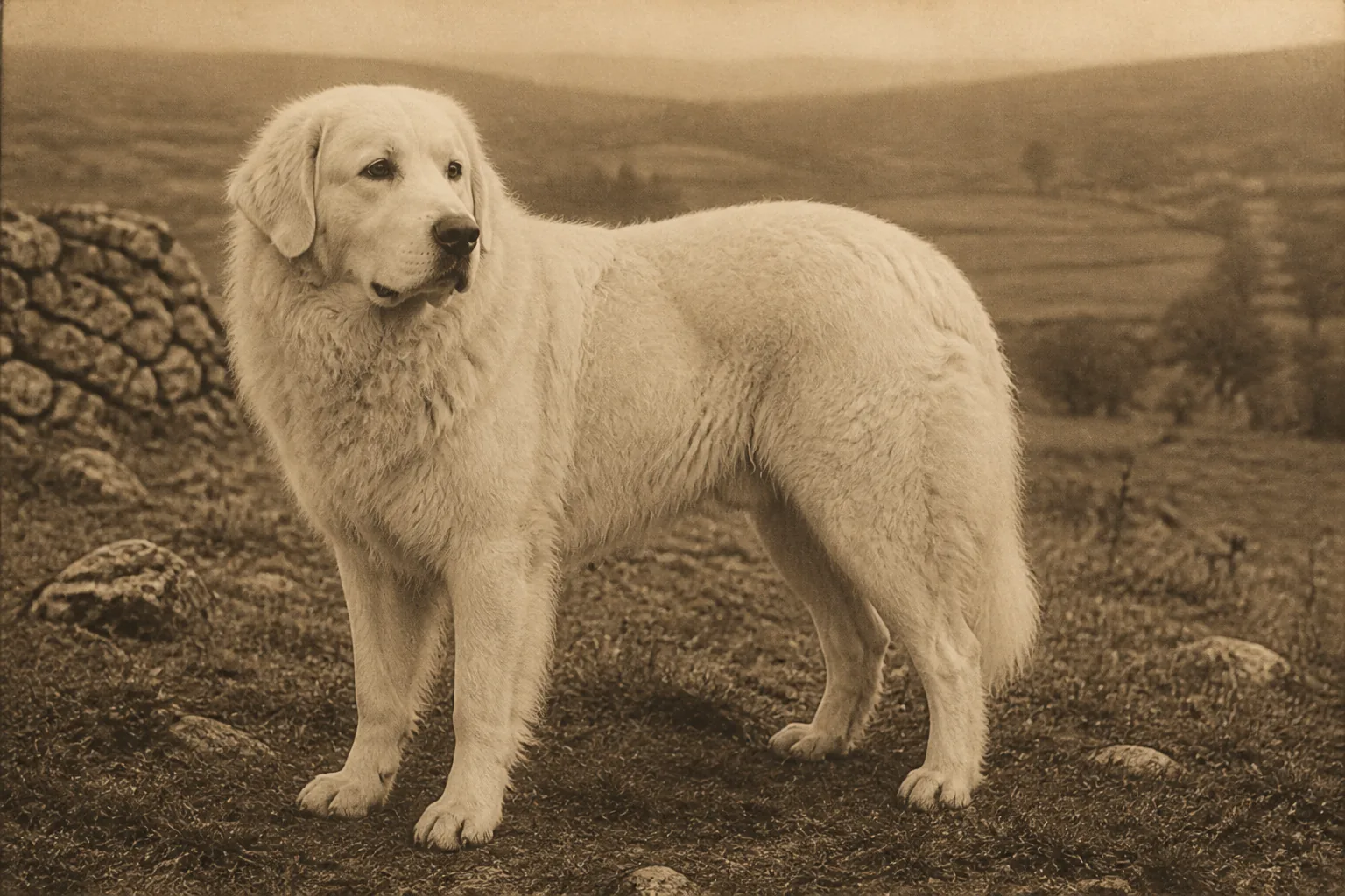 Photographie d'archive d'un Montagne des Pyrénées