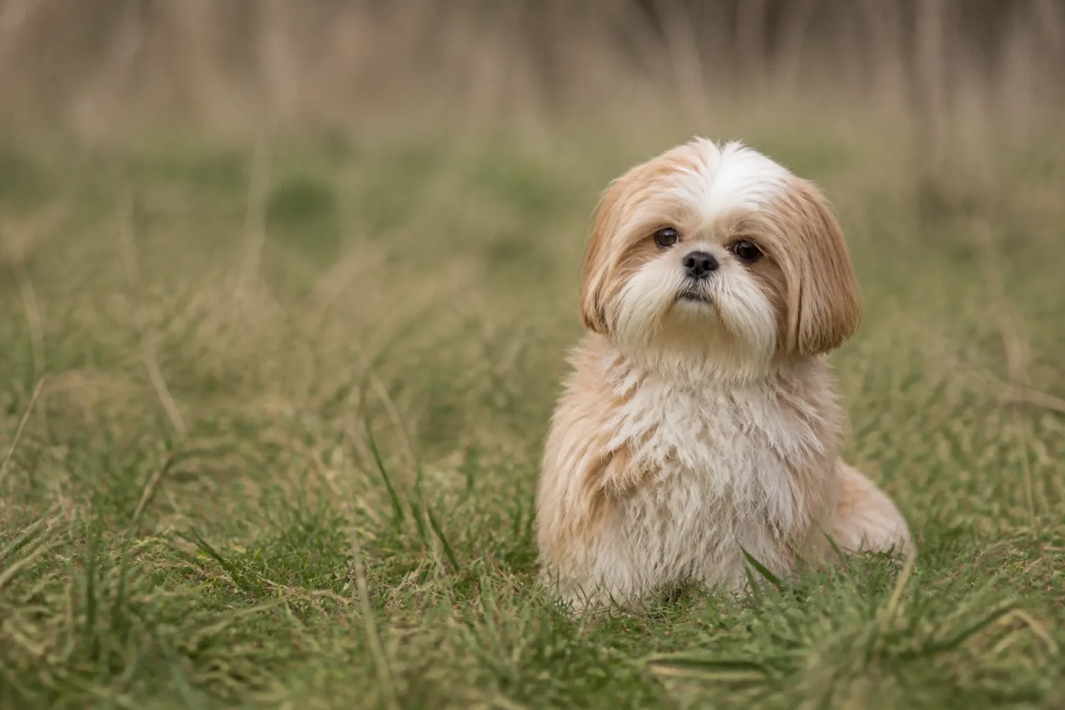 Chiot Shih Tzu endormi paisiblement, illustration des besoins de repos importants du jeune chiot