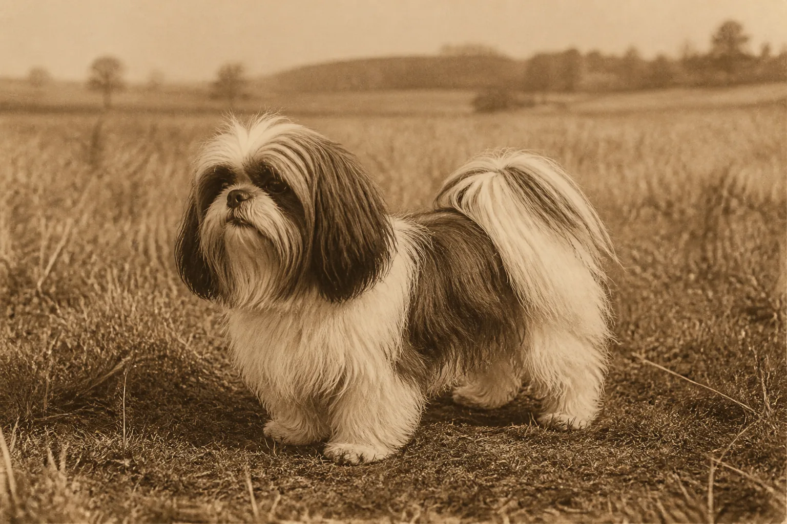 Photographie d'archive d'un Shih Tzu