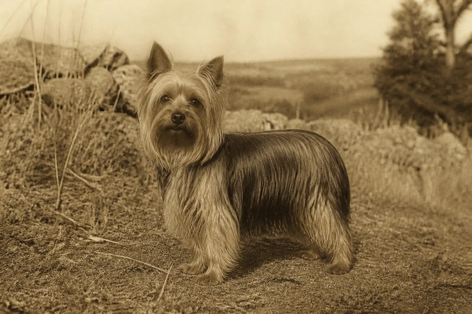 Photographie d'archive d'un Yorkshire Terrier