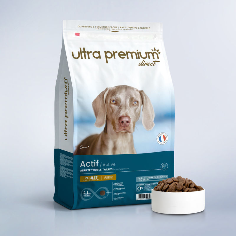 Croquettes Super Premium — Chien Actif Toutes Tailles