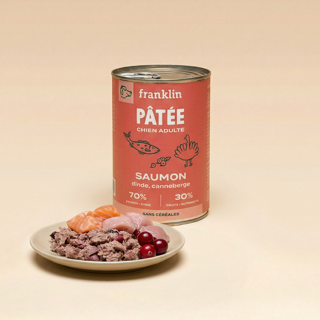 Pâtée Dinde, Saumon & Canneberge